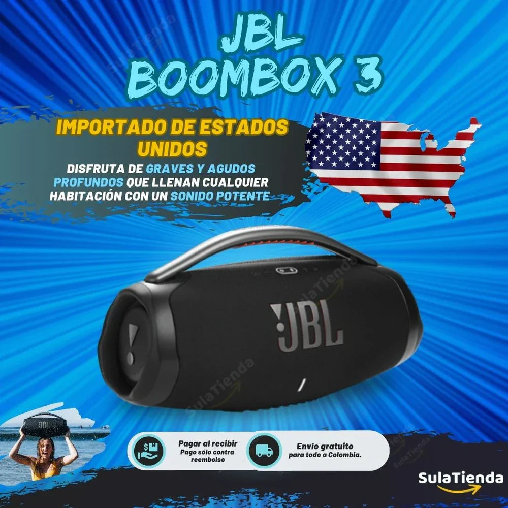 ÚLTIMA OFERTA BOOMBOX 3 SUPER PREMIUM IMPORTADO 34cmx20cm - Nueva Promoción 2025